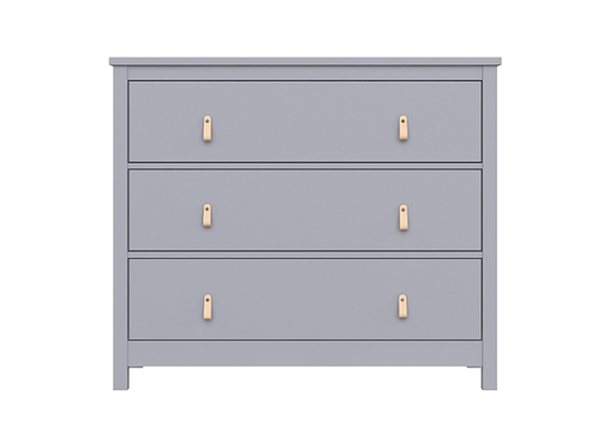 Комод Wood 3 ящика (серый)