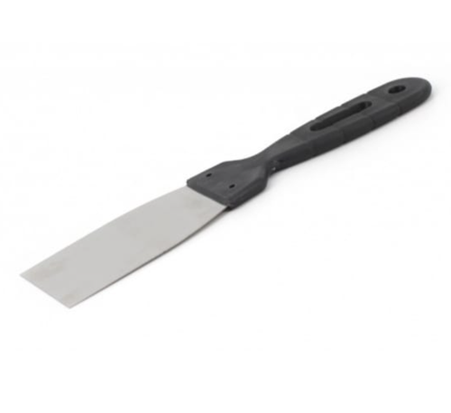 Шпатель с черной ручкой нерж.сталь 40мм(100шт/уп)