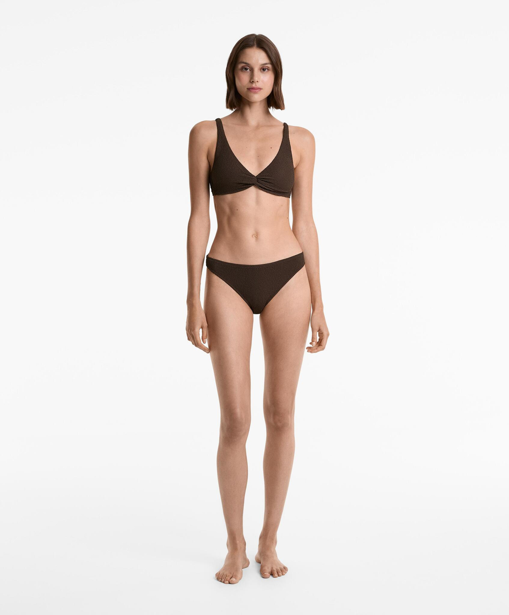 OYSHO Топ бикини, шоколадный