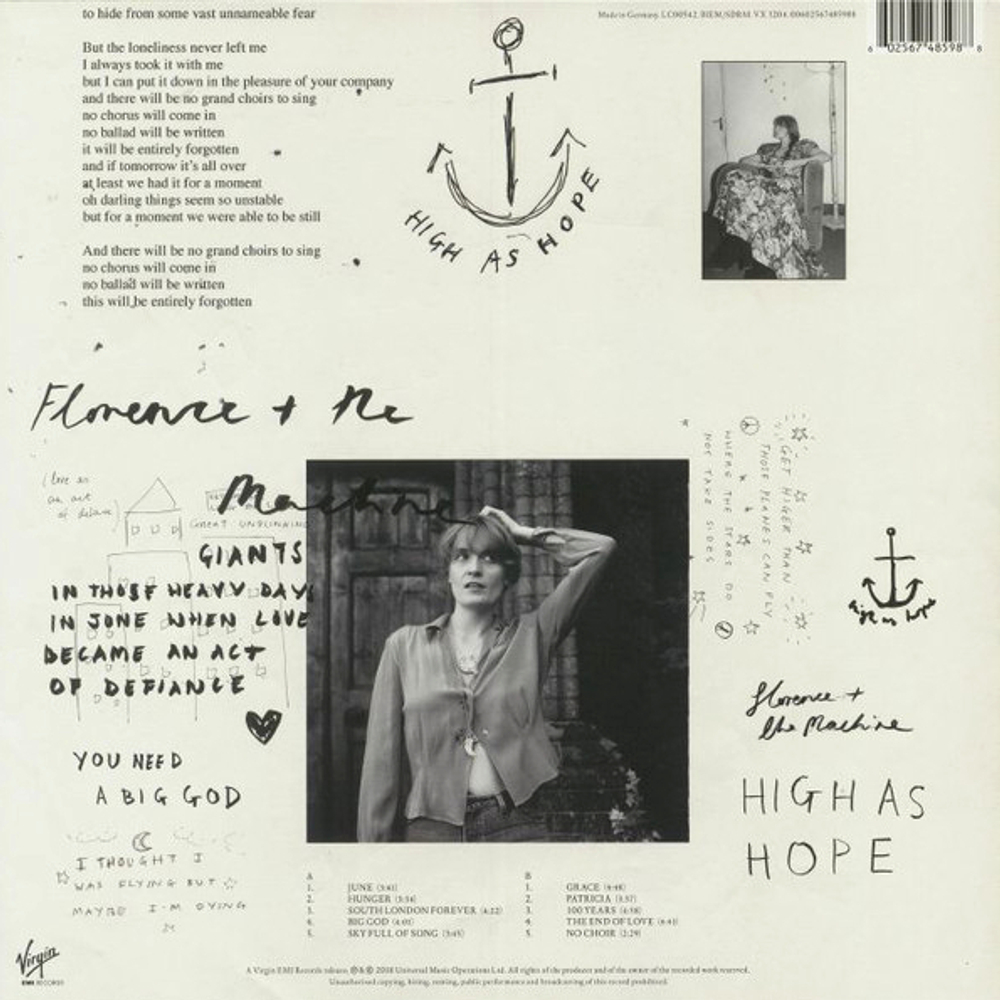 Florence And The Machine / High As Hope (Coloured Vinyl)(LP)