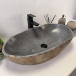 Раковина из речного камня RS-63610 (70*38*15) 0124