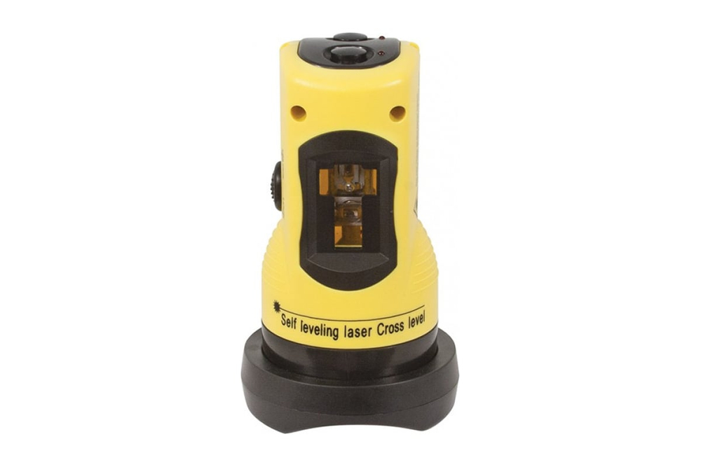 Уровень лазерный самоуспокаивающийся, красные лучи, крест, диапазон 10 м, без треноги, чехол FIT 18632