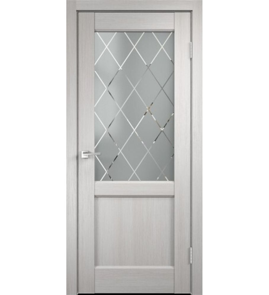 Межкомнатные двери VellDoris Classico_3 2V (стекло) Дуб белый