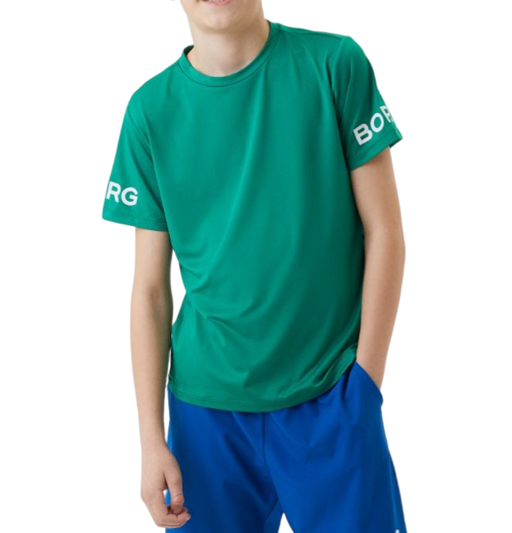 Футболка для мальчика теннисная Björn Borg T-shirt - verdant green