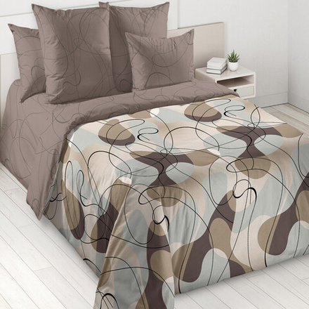 Комплект постельного белья "ВЛ. АЛЬФРЕДО", перкаль, 100% хлопок.