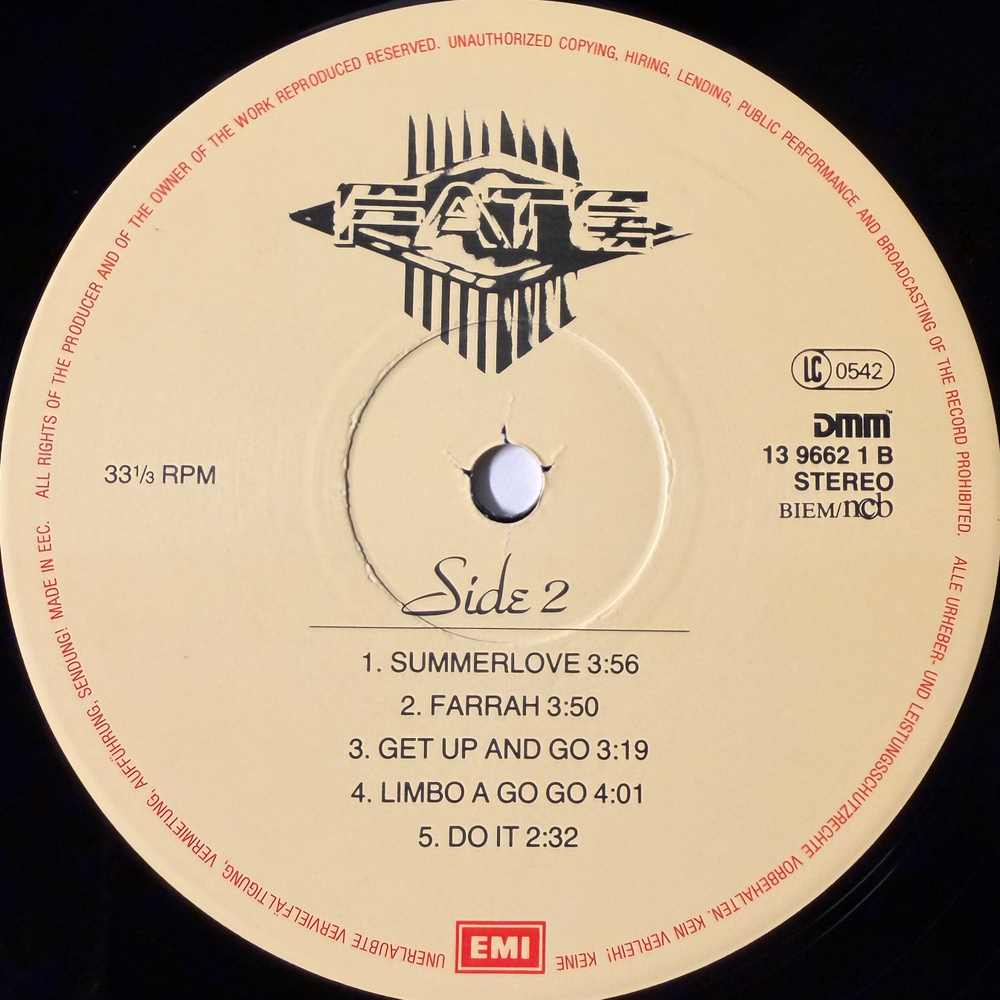 Fate - A Matter Of Attitude (Европа 1986г.)