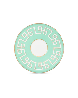 Чашка чайная с блюдцем 240мл Decor de table Винтаж Магнолия мятная