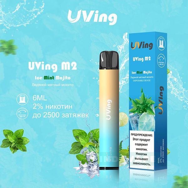 Купить Одноразовый Pod UVing M2 - Ice Mint Mojito (2500 затяжек)