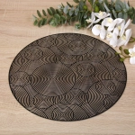 Салфетка на стол 38см «Бесконечность», черная