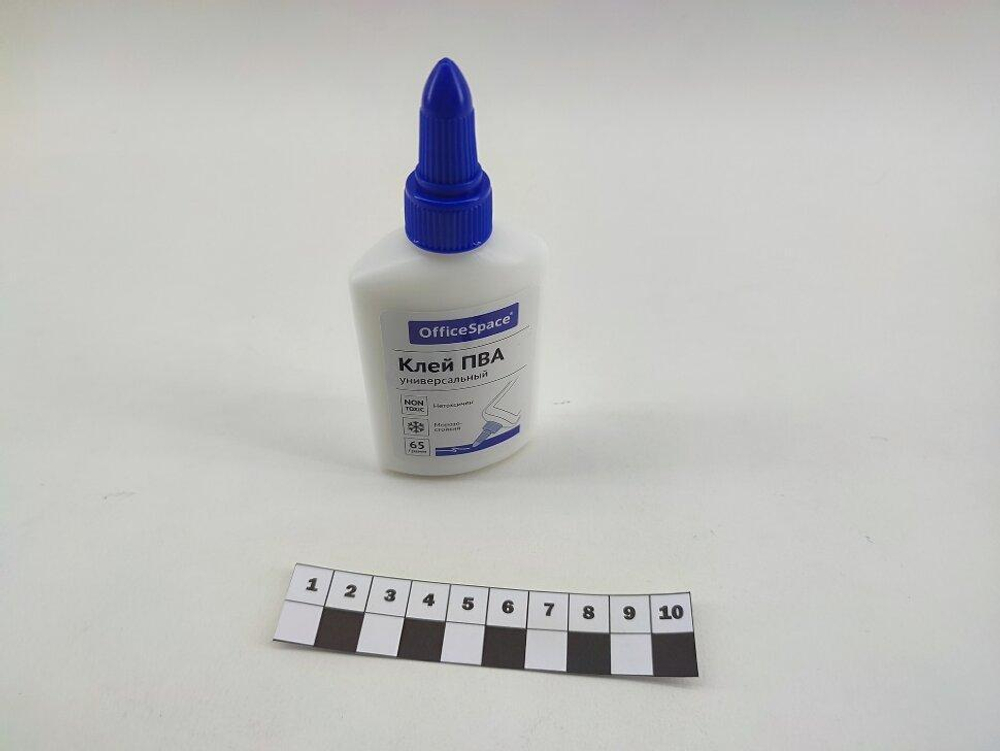 Клей ПВА OfficeSpace, 65г, с дозатором (Спейс)