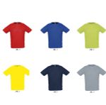 Футболка SPORTY, мужская, полиэстер 140. Синий  XXL