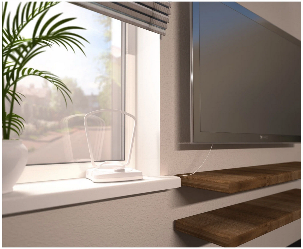 Антенна TV РЭМО BAS-5138-5V Коралл Активная, комнатная