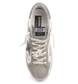 Кеды Golden Goose 'Superstar' Cuir Blanc Taupe