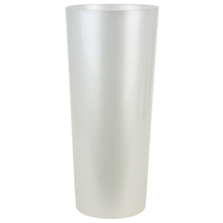 Вазон (пластик) "Инфинити" D20xH46см 14л (Перламутровый)