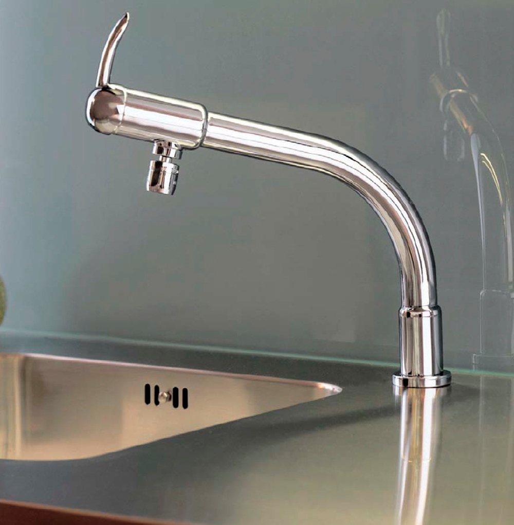 Смеситель для кухни Ritmonio Perigeo с вращающимся изливом, хром B0CU00CRL