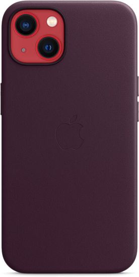 Чехол Apple Leather Case with MagSafe for iPhone 13mini, «тёмная вишня»
