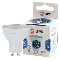 Лампочка светодиодная ЭРА STD LED MR16-12W-840-GU10 GU10 12 Вт софит нейтральный белый свет