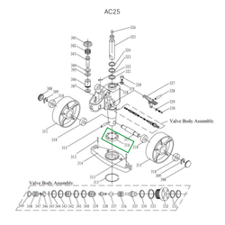 Опорный подшипник гидроузла для гидравлических тележек AC25