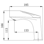 Cмеситель для раковины Azario Lursy керамический картридж, золото матовое (AZ-K1049MG)
