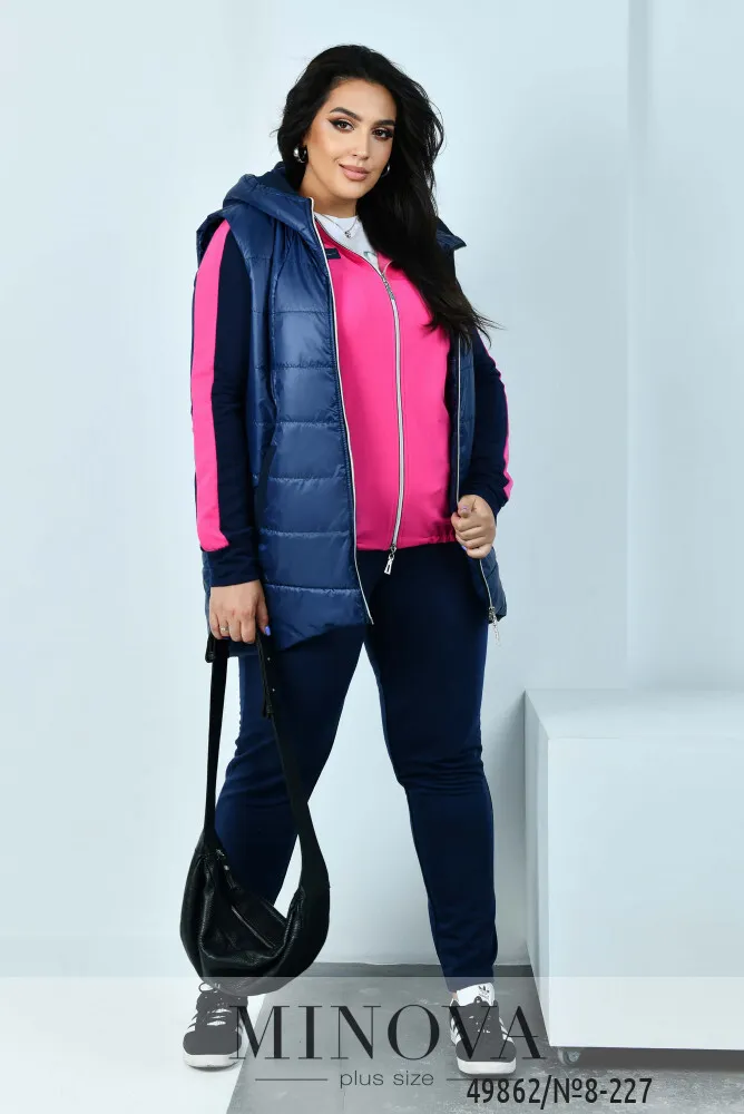 Костюм 8-227-малиновый-синий Minova