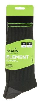 Носки Norfin T1P ELEMENT NATURAL CREW р.(39-41) M