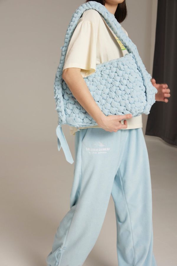 Брюки Флисовые Equipment Женские Голубые - фото 5