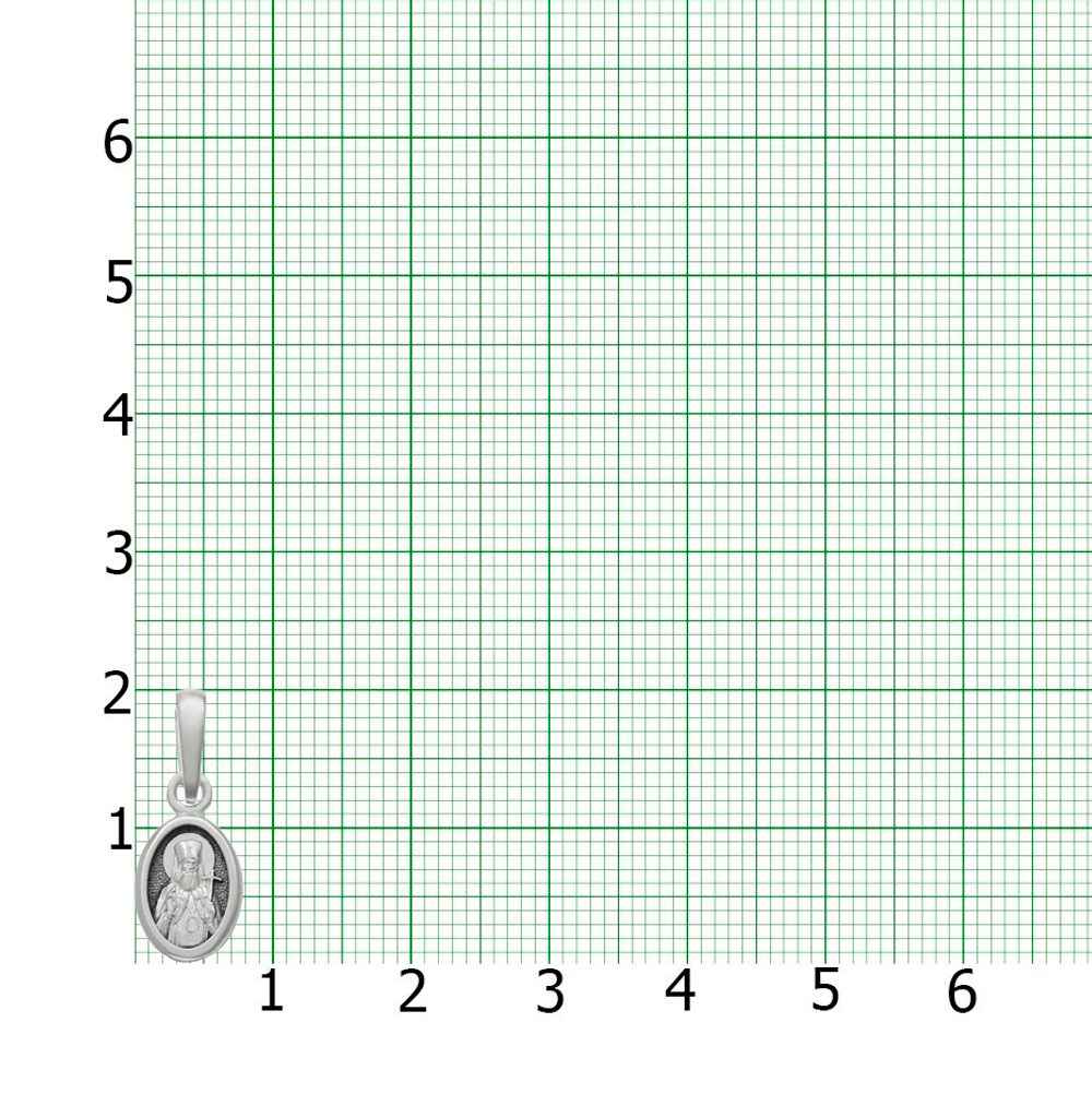 АРГО Подвеска образок со Святым Лукой Крымским из серебра 925 пробы мужская/женская/детская