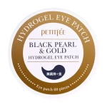 Патчи с черным жемчугом и золотом Petitfee Black pearl & gold hydrogel eye-spot patch, 60 шт
