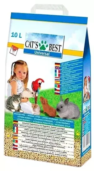 Древесный наполнитель для кошачьего туалета Cat's Best Universal, впитывающий