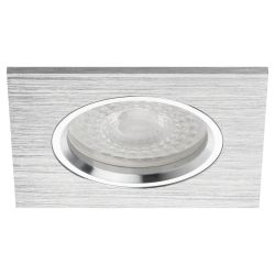 KL57 SL Светильник ЭРА литой алюминевый MR16,12V/220V, 50W серебро | Алюминиевые встраиваемые светильники