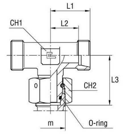 Соединение PNТ DL10 М16х1.5 (корпус) CAST