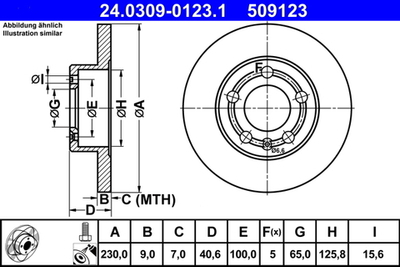 ATE - 24030901231-ATE - Brake Disc