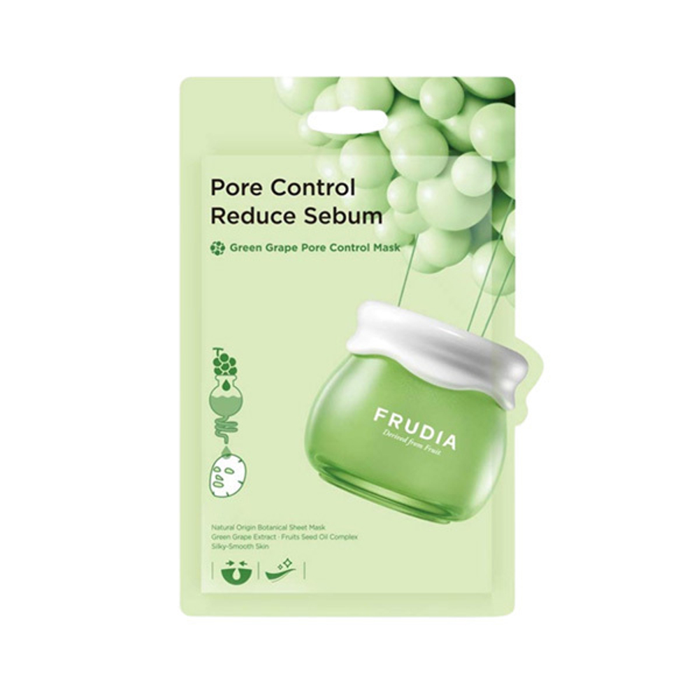 Себорегулирующая тканевая маска для лица с Виноградом Frudia Green Grape Pore Control Mask