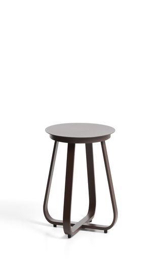 Уличный столик Tamaris из алюминия коричневого цвета Ø48 см