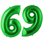 Шар фольгированный Цифра 6 101 см (Зеленый)
