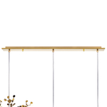 L3PL721132 Подвес тройной линейный EXTRA 3x3x5W(led) G9  (721132 - 3 + 572122 -1) ЗОЛОТО