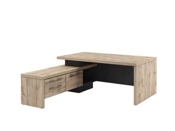 Стол левый 1800х2000х750 с опорной тумбой T-18L.0000-02