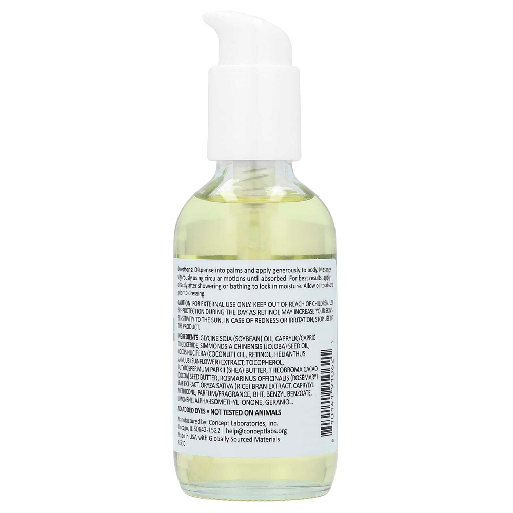 Reshape Plus, Retinol, укрепляющее масло для тела, ретинол, 112 мл (3,8 жидк. унц.)