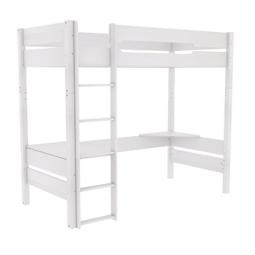 Кровать чердак Амелия (белый воск)