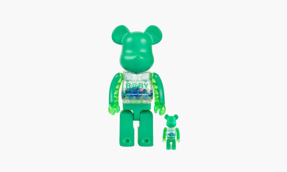 Bearbrick x WF Fashion x My First Bearbrick Baby &quot;100% &amp; 400%&quot; Set Green