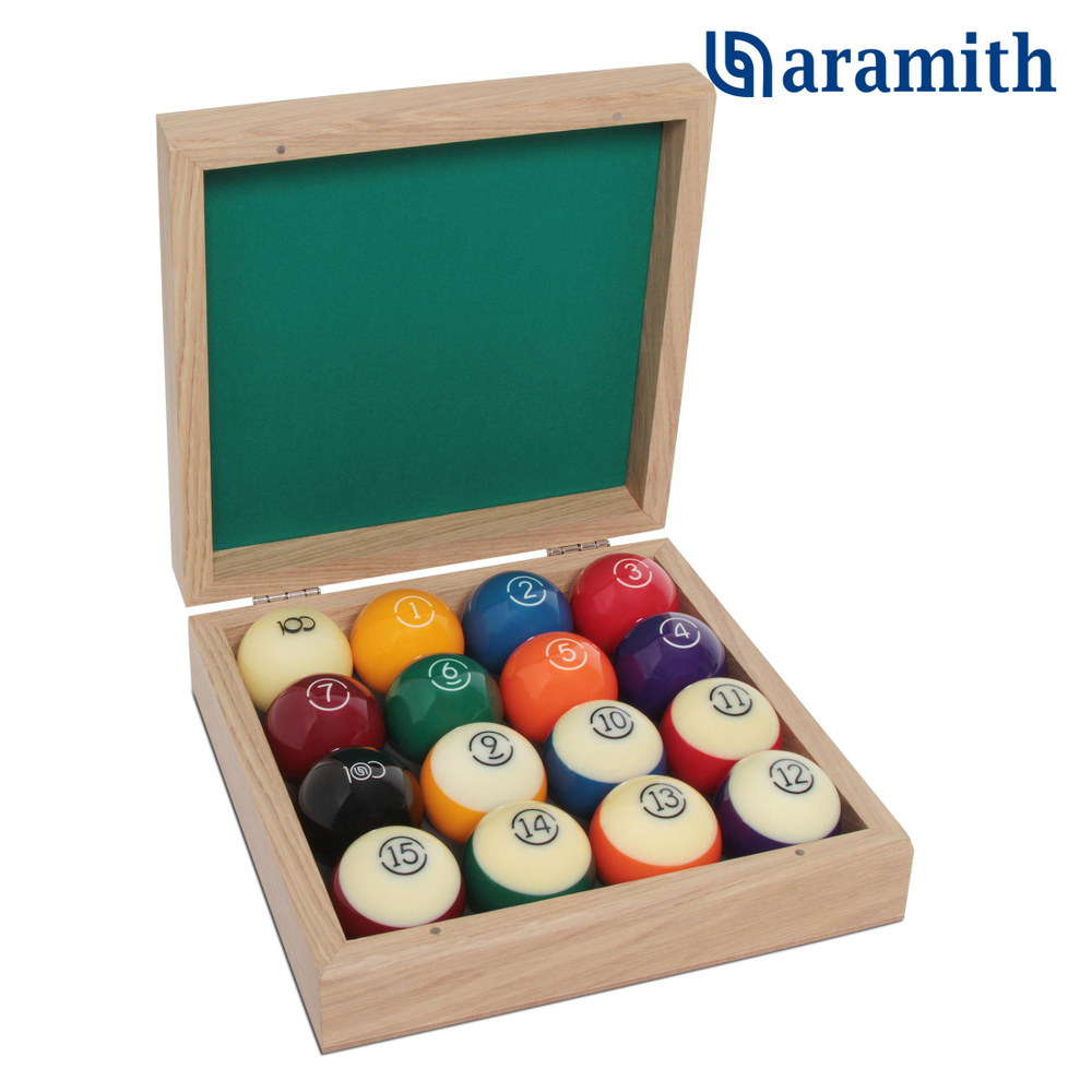 Шары для американского пула 57,2 мм "Pool Aramith 100 years Limited Edition"