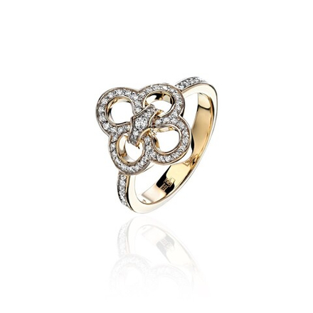 Кольцо с бриллиантами  из желтого золота JA-K-К6311550