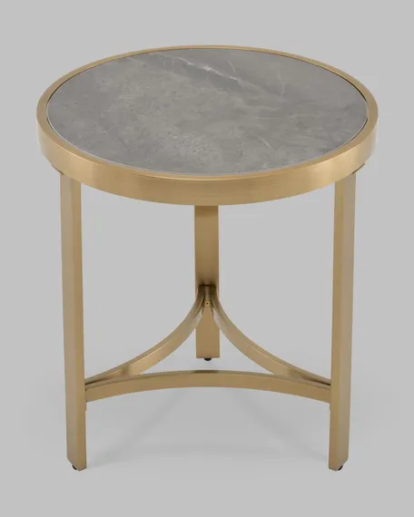 Журнальный столик Адриана 50*50 см серая керамика