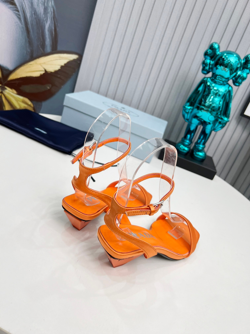 Prada Satin Sandals