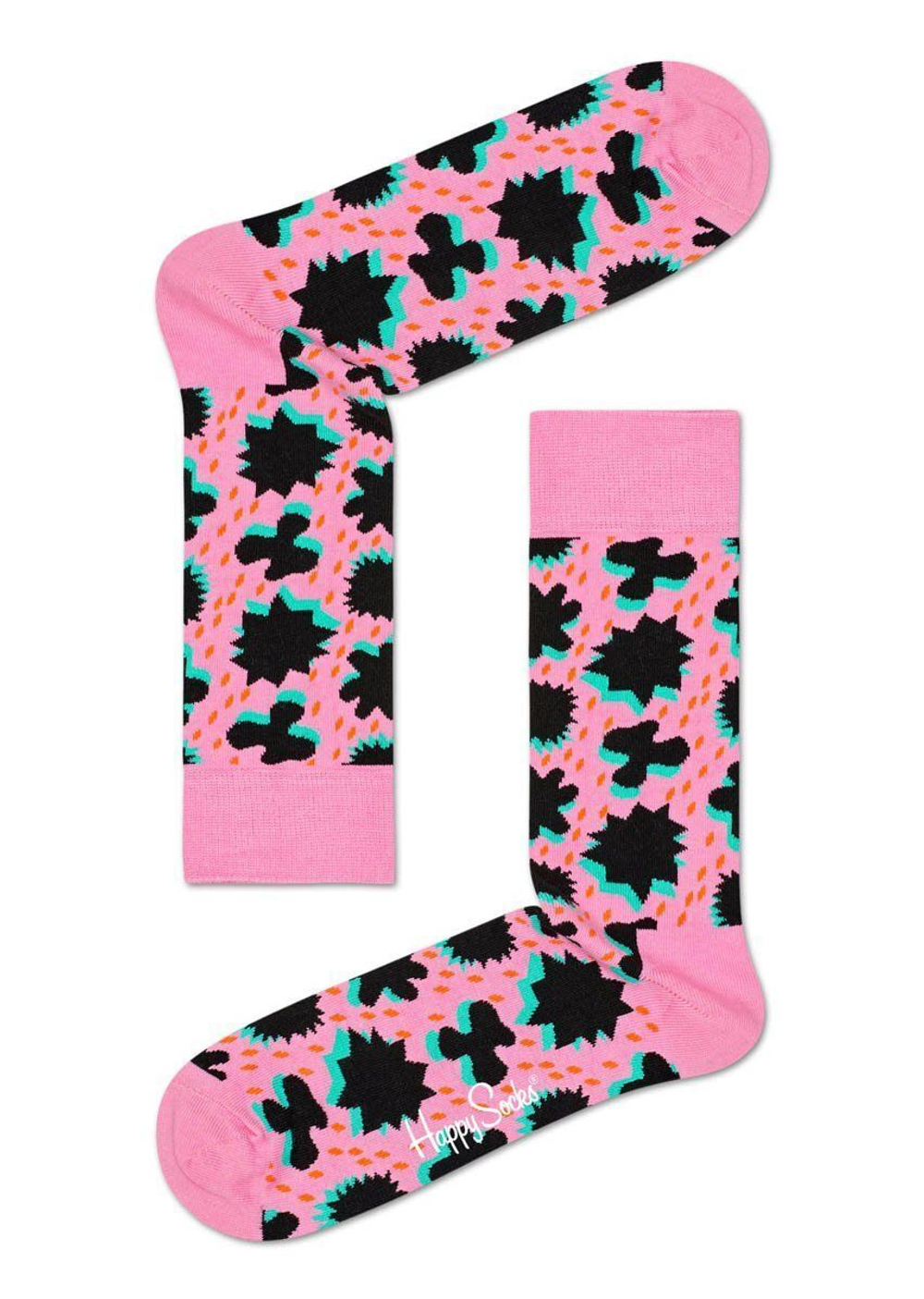 Носки унисекс Comic Relief Sock с цветными фигурами (Размер: 25) (Цвет: серый)