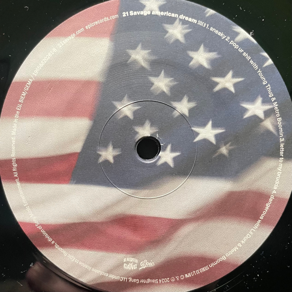 21 Savage ‎– American Dream 2LP (Европа 2024г.)