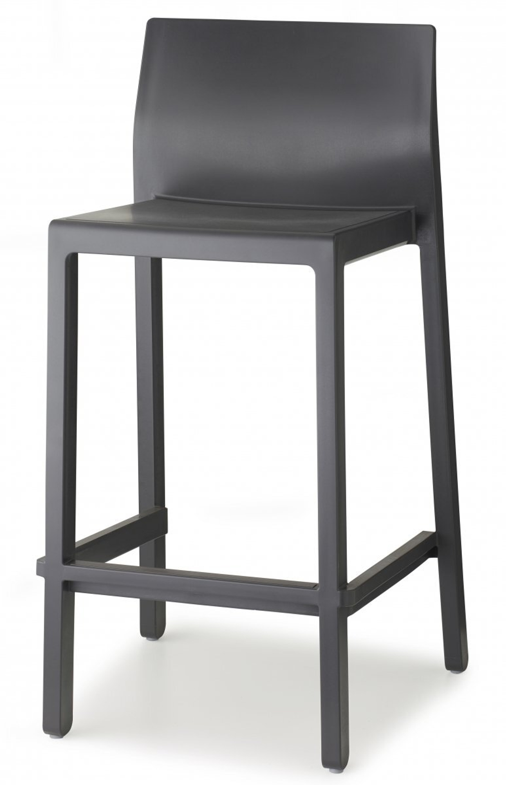 Стул полубарный пластиковый Scab Design Kate, антрацит