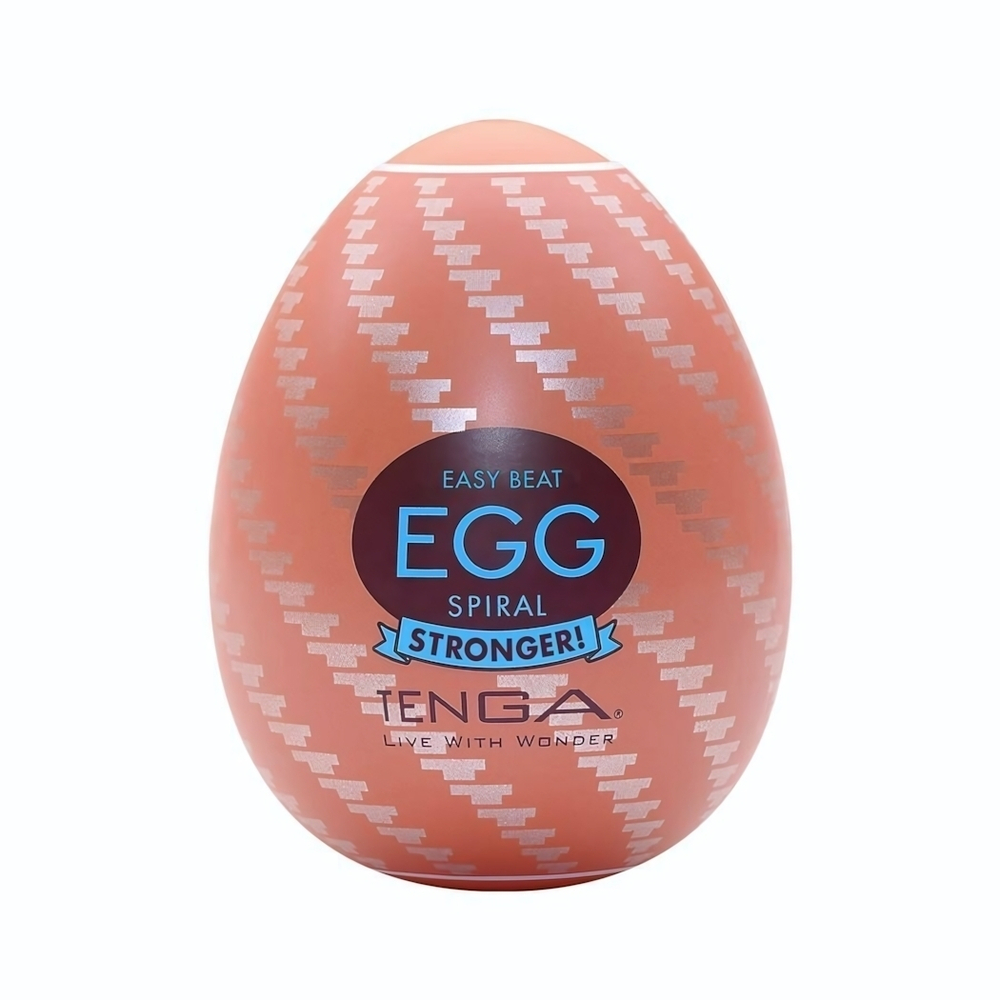 Мастурбатор-яйцо Tenga Egg Spiral (Цвет: оранжевый)