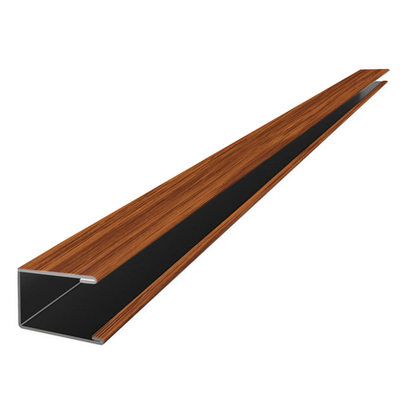 П-профиль для реечного потолка Cesal 14х14х4000 мм. Дуб медовый 705