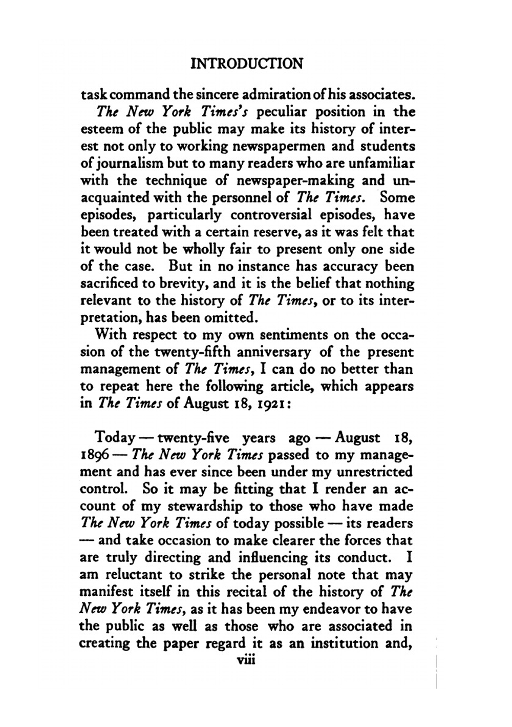 History of the New York Times. 1851-1921 | Davis Elmer Holmes